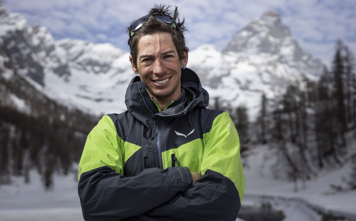 Fotografia dell'alpinista Francois Cazzanelli